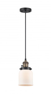 Bell - 1 Light - 5 inch - Black Antique Brass - Cord hung - Mini Pendant (3442|201CSW-BAB-G51-LED)