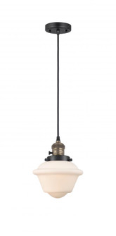 Oxford - 1 Light - 7 inch - Black Antique Brass - Cord hung - Mini Pendant (3442|201CSW-BAB-G531-LED)