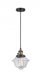 Oxford - 1 Light - 7 inch - Black Antique Brass - Cord hung - Mini Pendant (3442|201CSW-BAB-G532-LED)
