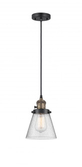 Cone - 1 Light - 6 inch - Black Antique Brass - Cord hung - Mini Pendant (3442|201CSW-BAB-G64)