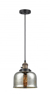 Bell - 1 Light - 8 inch - Black Antique Brass - Cord hung - Mini Pendant (3442|201CSW-BAB-G78)