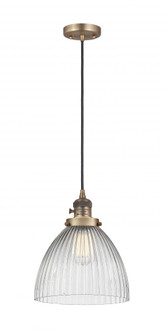 Seneca Falls - 1 Light - 10 inch - Brushed Brass - Cord hung - Mini Pendant (3442|201CSW-BB-G222-LED)