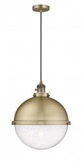 Hampden - 1 Light - 13 inch - Brushed Brass - Cord hung - Pendant (3442|201CSW-BB-HFS-124-BB)