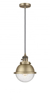 Hampden - 1 Light - 7 inch - Brushed Brass - Cord hung - Mini Pendant (3442|201CSW-BB-HFS-64-BB)