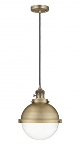 Hampden - 1 Light - 9 inch - Brushed Brass - Cord hung - Mini Pendant (3442|201CSW-BB-HFS-82-BB-LED)