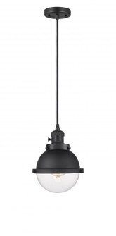 Hampden - 1 Light - 7 inch - Matte Black - Cord hung - Mini Pendant (3442|201CSW-BK-HFS-62-BK)