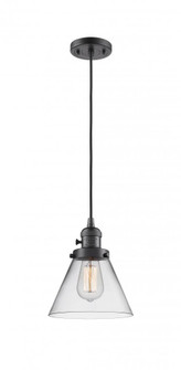 Cone - 1 Light - 8 inch - Oil Rubbed Bronze - Cord hung - Mini Pendant (3442|201CSW-OB-G42-LED)