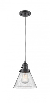 Cone - 1 Light - 8 inch - Oil Rubbed Bronze - Cord hung - Mini Pendant (3442|201CSW-OB-G44)