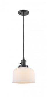 Bell - 1 Light - 8 inch - Oil Rubbed Bronze - Cord hung - Mini Pendant (3442|201CSW-OB-G71)