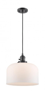 Bell - 1 Light - 12 inch - Oil Rubbed Bronze - Cord hung - Mini Pendant (3442|201CSW-OB-G71-L)