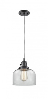 Bell - 1 Light - 8 inch - Oil Rubbed Bronze - Cord hung - Mini Pendant (3442|201CSW-OB-G72)