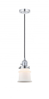 Canton - 1 Light - 5 inch - Polished Chrome - Cord hung - Mini Pendant (3442|201CSW-PC-G181S-LED)