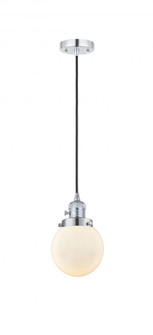 Beacon - 1 Light - 6 inch - Polished Chrome - Cord hung - Mini Pendant (3442|201CSW-PC-G201-6-LED)
