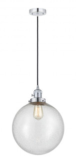 Beacon - 1 Light - 12 inch - Polished Chrome - Cord hung - Mini Pendant (3442|201CSW-PC-G204-12-LED)