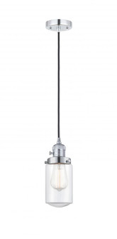 Dover - 1 Light - 5 inch - Polished Chrome - Cord hung - Mini Pendant (3442|201CSW-PC-G312)