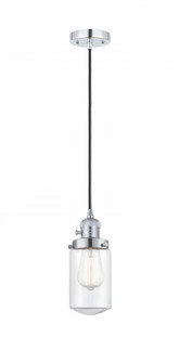 Dover - 1 Light - 5 inch - Polished Chrome - Cord hung - Mini Pendant (3442|201CSW-PC-G312-LED)