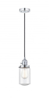 Dover - 1 Light - 5 inch - Polished Chrome - Cord hung - Mini Pendant (3442|201CSW-PC-G314-LED)