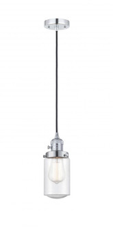 Dover - 1 Light - 5 inch - Polished Chrome - Cord hung - Mini Pendant (3442|201CSW-PC-G314-LED)