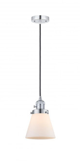 Cone - 1 Light - 6 inch - Polished Chrome - Cord hung - Mini Pendant (3442|201CSW-PC-G61-LED)