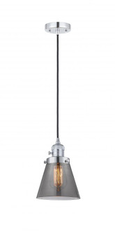 Cone - 1 Light - 6 inch - Polished Chrome - Cord hung - Mini Pendant (3442|201CSW-PC-G63-LED)