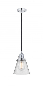 Cone - 1 Light - 6 inch - Polished Chrome - Cord hung - Mini Pendant (3442|201CSW-PC-G64-LED)