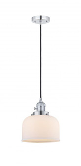 Bell - 1 Light - 8 inch - Polished Chrome - Cord hung - Mini Pendant (3442|201CSW-PC-G71)
