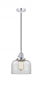 Bell - 1 Light - 8 inch - Polished Chrome - Cord hung - Mini Pendant (3442|201CSW-PC-G72-LED)