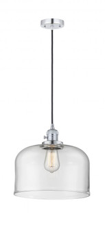 Bell - 1 Light - 12 inch - Polished Chrome - Cord hung - Mini Pendant (3442|201CSW-PC-G72-L-LED)