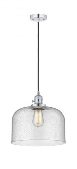Bell - 1 Light - 12 inch - Polished Chrome - Cord hung - Mini Pendant (3442|201CSW-PC-G74-L-LED)