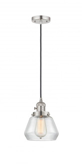 Fulton - 1 Light - 7 inch - Polished Nickel - Cord hung - Mini Pendant (3442|201CSW-PN-G172-LED)