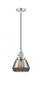 Fulton - 1 Light - 7 inch - Polished Nickel - Cord hung - Mini Pendant (3442|201CSW-PN-G173-LED)