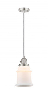 Canton - 1 Light - 6 inch - Polished Nickel - Cord hung - Mini Pendant (3442|201CSW-PN-G181)