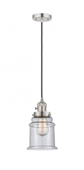 Canton - 1 Light - 6 inch - Polished Nickel - Cord hung - Mini Pendant (3442|201CSW-PN-G184)