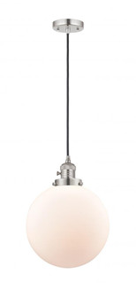 Beacon - 1 Light - 10 inch - Polished Nickel - Cord hung - Mini Pendant (3442|201CSW-PN-G201-10)