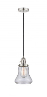 Bellmont - 1 Light - 6 inch - Polished Nickel - Cord hung - Mini Pendant (3442|201CSW-PN-G194-LED)