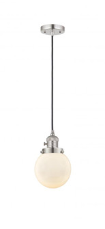 Beacon - 1 Light - 6 inch - Polished Nickel - Cord hung - Mini Pendant (3442|201CSW-PN-G201-6)