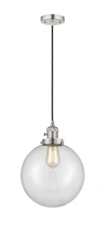 Beacon - 1 Light - 10 inch - Polished Nickel - Cord hung - Mini Pendant (3442|201CSW-PN-G202-10-LED)