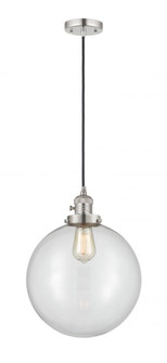 Beacon - 1 Light - 12 inch - Polished Nickel - Cord hung - Mini Pendant (3442|201CSW-PN-G202-12-LED)
