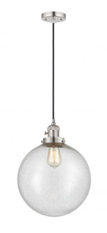 Beacon - 1 Light - 12 inch - Polished Nickel - Cord hung - Mini Pendant (3442|201CSW-PN-G204-12-LED)