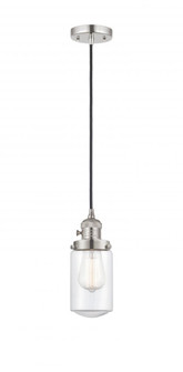 Dover - 1 Light - 5 inch - Polished Nickel - Cord hung - Mini Pendant (3442|201CSW-PN-G312)