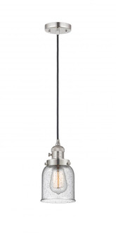 Bell - 1 Light - 5 inch - Polished Nickel - Cord hung - Mini Pendant (3442|201CSW-PN-G54-LED)