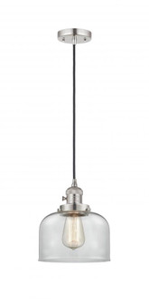 Bell - 1 Light - 8 inch - Polished Nickel - Cord hung - Mini Pendant (3442|201CSW-PN-G72-LED)