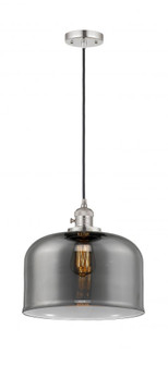 Bell - 1 Light - 12 inch - Polished Nickel - Cord hung - Mini Pendant (3442|201CSW-PN-G73-L)