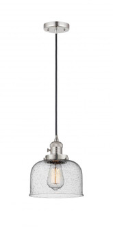 Bell - 1 Light - 8 inch - Polished Nickel - Cord hung - Mini Pendant (3442|201CSW-PN-G74)