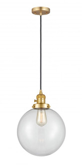 Beacon - 1 Light - 10 inch - Satin Gold - Cord hung - Mini Pendant (3442|201CSW-SG-G202-10)