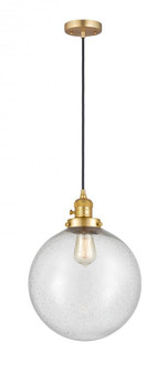 Beacon - 1 Light - 12 inch - Satin Gold - Cord hung - Mini Pendant (3442|201CSW-SG-G204-12)
