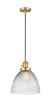 Seneca Falls - 1 Light - 10 inch - Satin Gold - Cord hung - Mini Pendant (3442|201CSW-SG-G222)