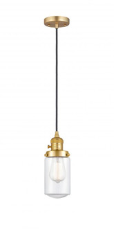 Dover - 1 Light - 5 inch - Satin Gold - Cord hung - Mini Pendant (3442|201CSW-SG-G312)