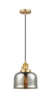 Bell - 1 Light - 8 inch - Satin Gold - Cord hung - Mini Pendant (3442|201CSW-SG-G78)