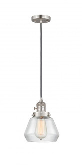 Fulton - 1 Light - 7 inch - Brushed Satin Nickel - Cord hung - Mini Pendant (3442|201CSW-SN-G172-LED)